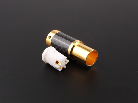 Carbon fiber beryllium copper gold-plated 5 PIN plug for tonearm cable DIY